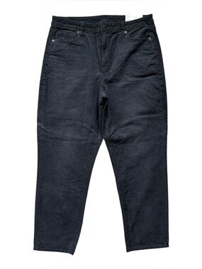 American Eagle Mom Straight Jeans Gray Corduroy Stretch Size 16 (33W) NWT